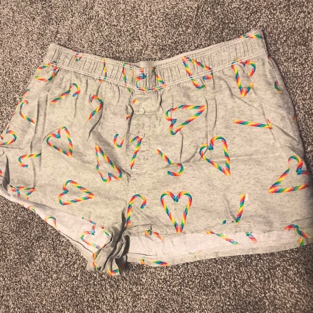 Rainbow candy hearts